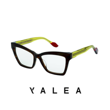 Yalea Eyewear - Frida - Square - Brown Ocher Hom