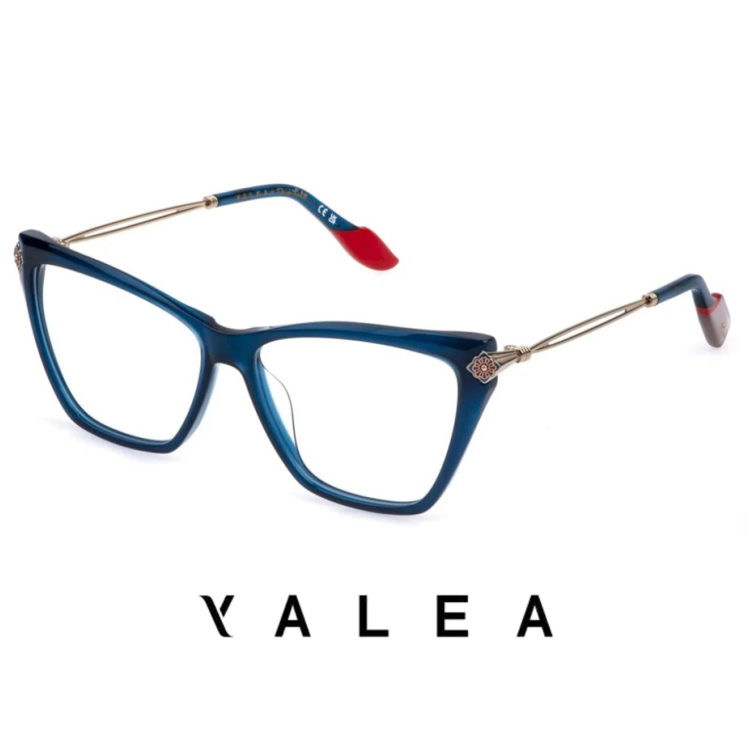 Yalea Eyewear - Frida Kahlo - Cat Eye - Shiny Opal Blue