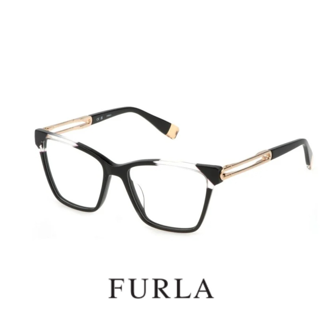 Furla Eyewear - Full Rim Square - Shiny Black