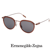 Ermenegildo Zegna - Round - Shiny / Light / Brown