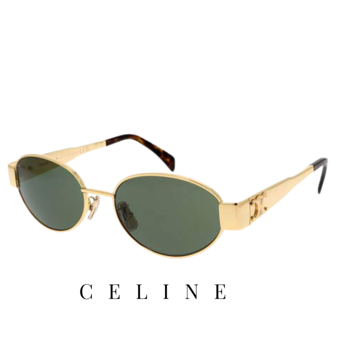 Celine - Triomphe - Metal - Oval - Endura / Gold