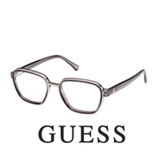 Guess Eyewear - Square - Transparent Dark Grey with Gold