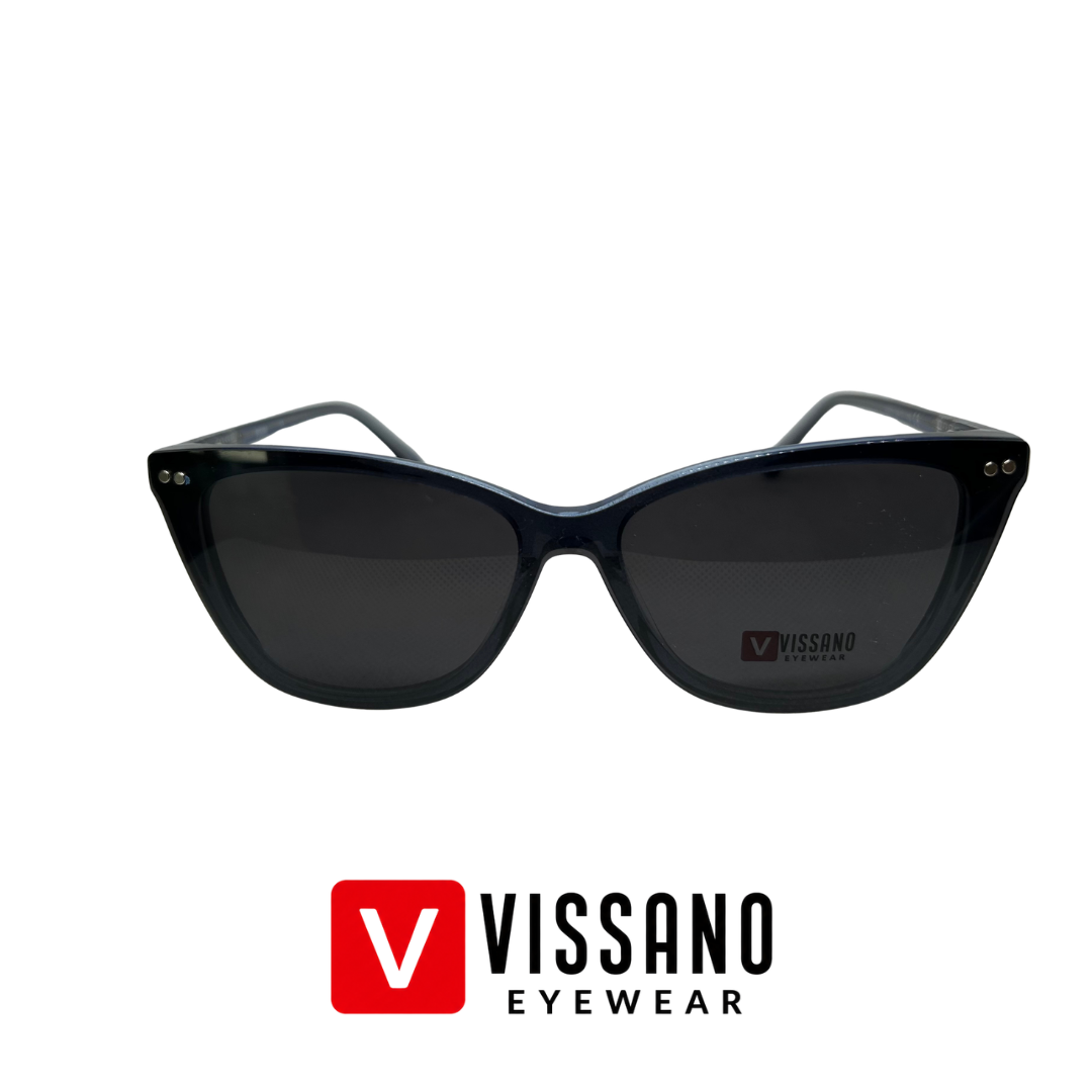 VISSANO Eyewear-Cat Eye-Blue-Clip-On