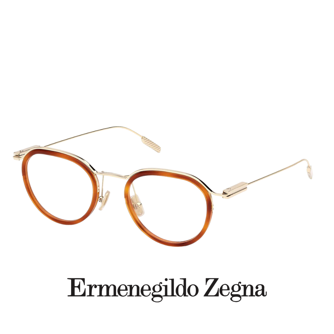 Ermenegildo Zegna Eyewear - Round - Blond Havanna Gold