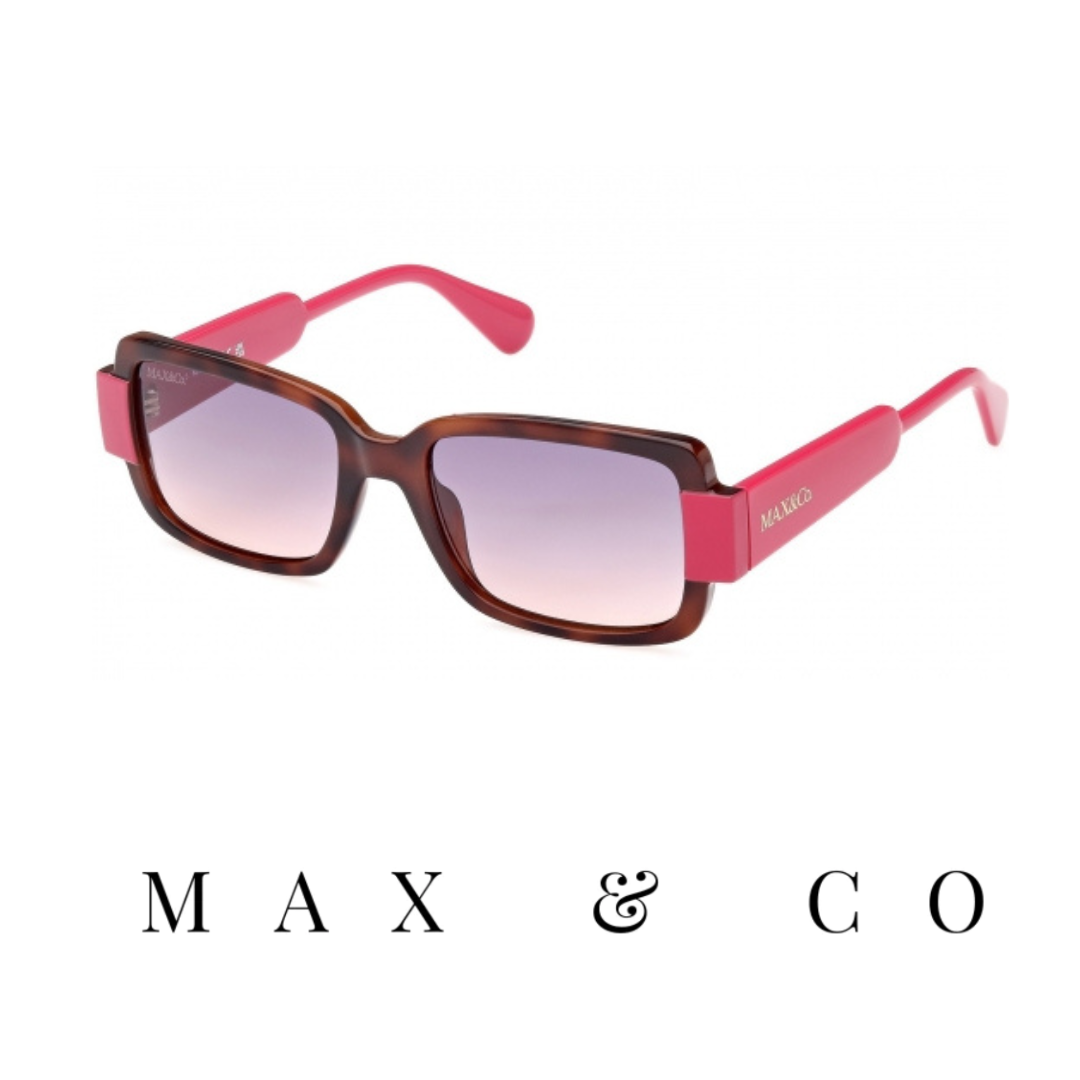 Max & CO - Rectangular - Havana/Gradient Blue