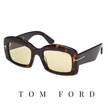 Tom Ford - Venetia - Rectangle  - Dark Havana