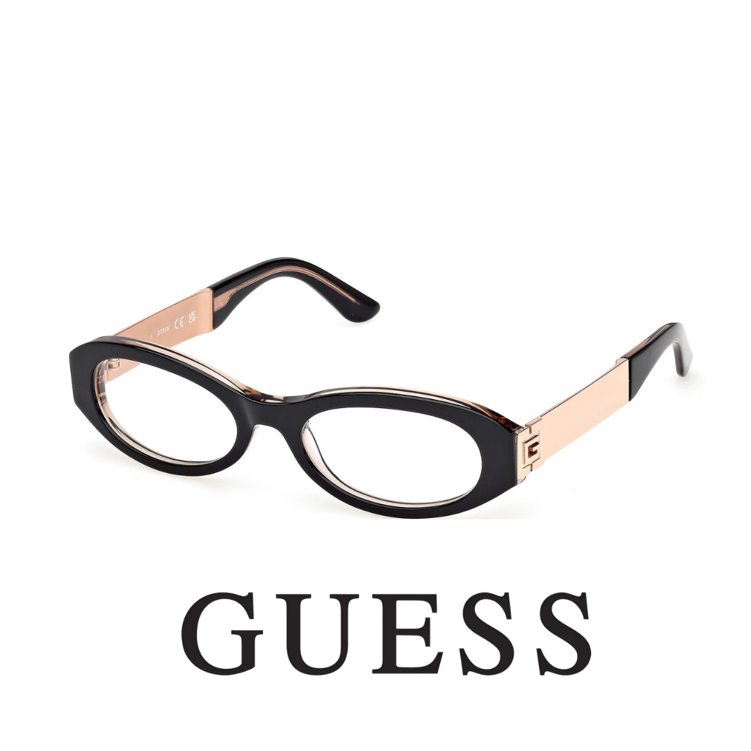 Guess Eyewear - Oval - Black Rose Gold
