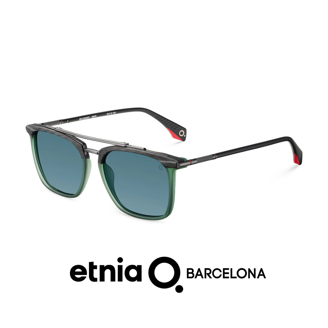Etnia Barcelona - Bellemont - Rectangle - Double Bridge - Polarized - Black/Green