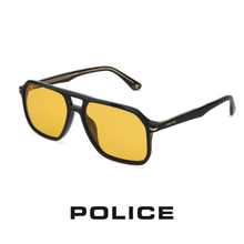 Police - "Champ 8  " -  Shiny / Black / Gold - Yellow