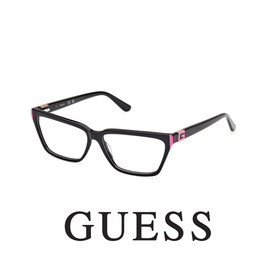 Guess Eyewear - Cat Eye - Black with Pink
