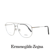 Ermenegildo Zegna Eyewear - Aviator Rectangle XL - Titanium - Silver
