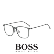 Hugo Boss Eyewear - Rectangle - Titanium Temple - Grey Dark Ruthenium