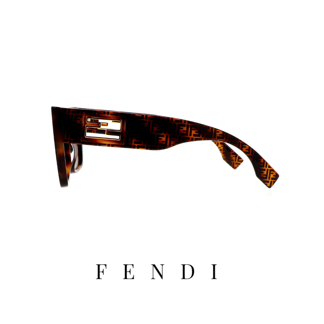 Fendi - Oversized - Square - Havana