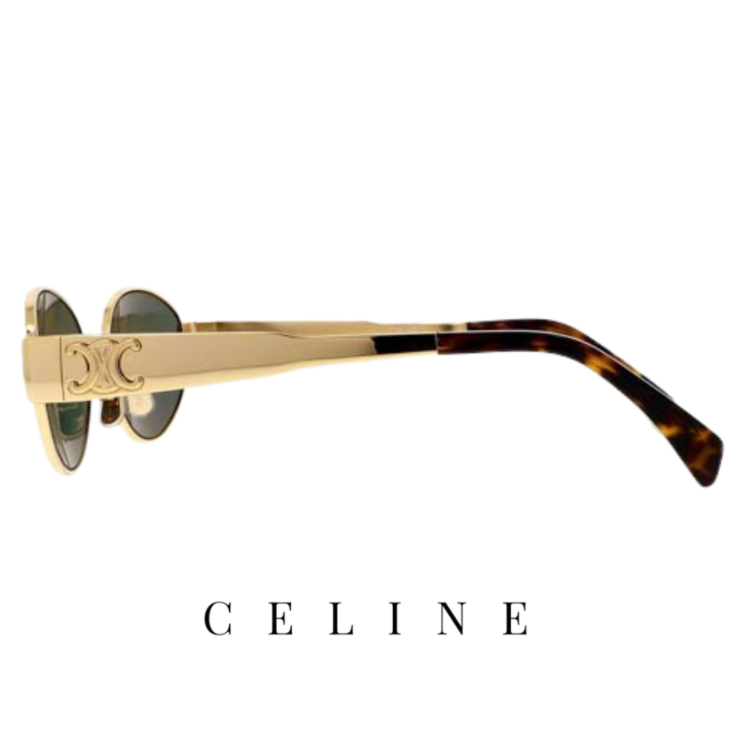 Celine - Triomphe - Metal - Oval - Endura / Gold