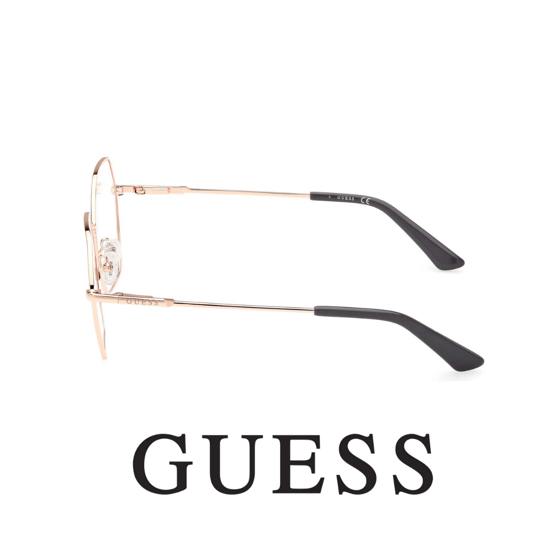 Guess Eyewear - Hexagonal - Shiny Rose Gold