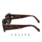 Celine - Rectangular / Square - Shiny / Dark / Havana