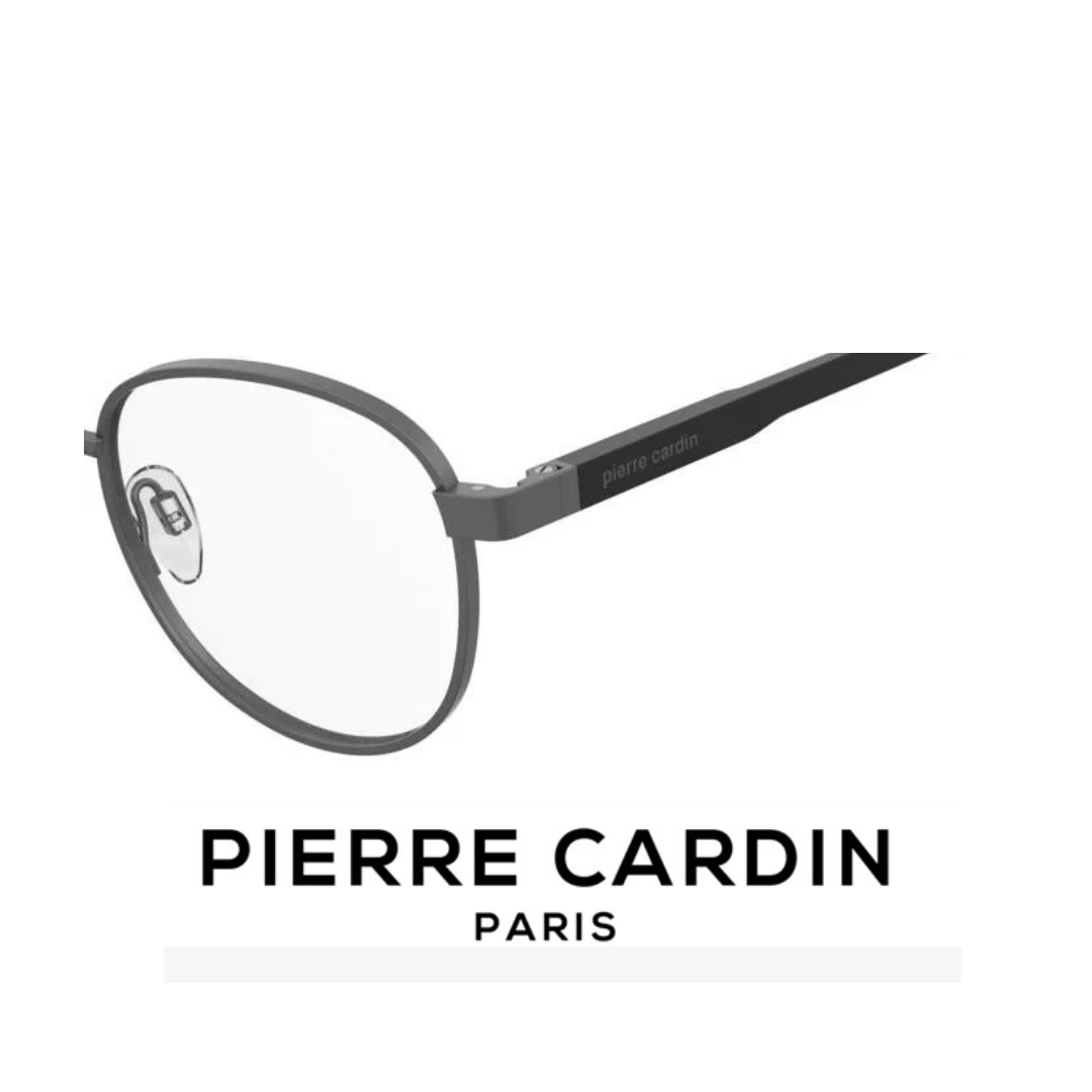 Pierre Cardini Eyewear - Round - Matte Ruthenium Black