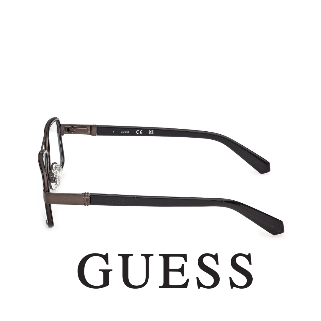 Guess Eyewear - Square - Double Bridge - Shiny Black
