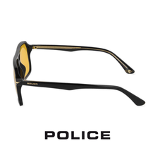 Police - "Champ 8  " -  Shiny / Black / Gold - Yellow