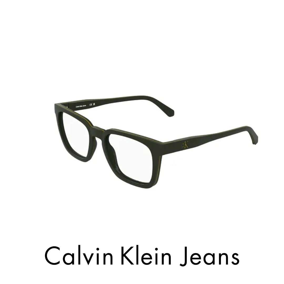 Calvin Klein Eyewear-Dark-Green-Clip-On