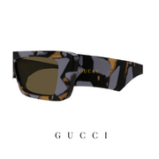 Gucci - Rectangular - Purple/Tortoise