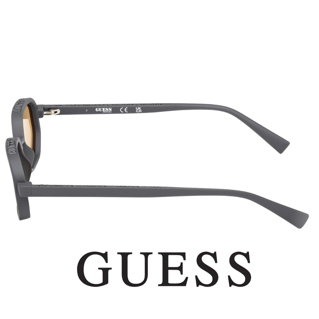 Guess - Geometric - Full / Rim - Matte / Gray