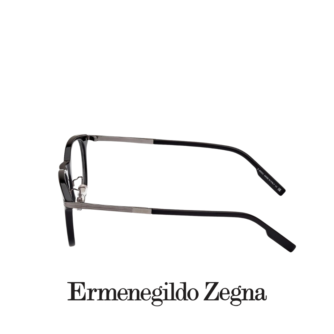 Ermenegildo Zegna Eyewear - Round Square - Black