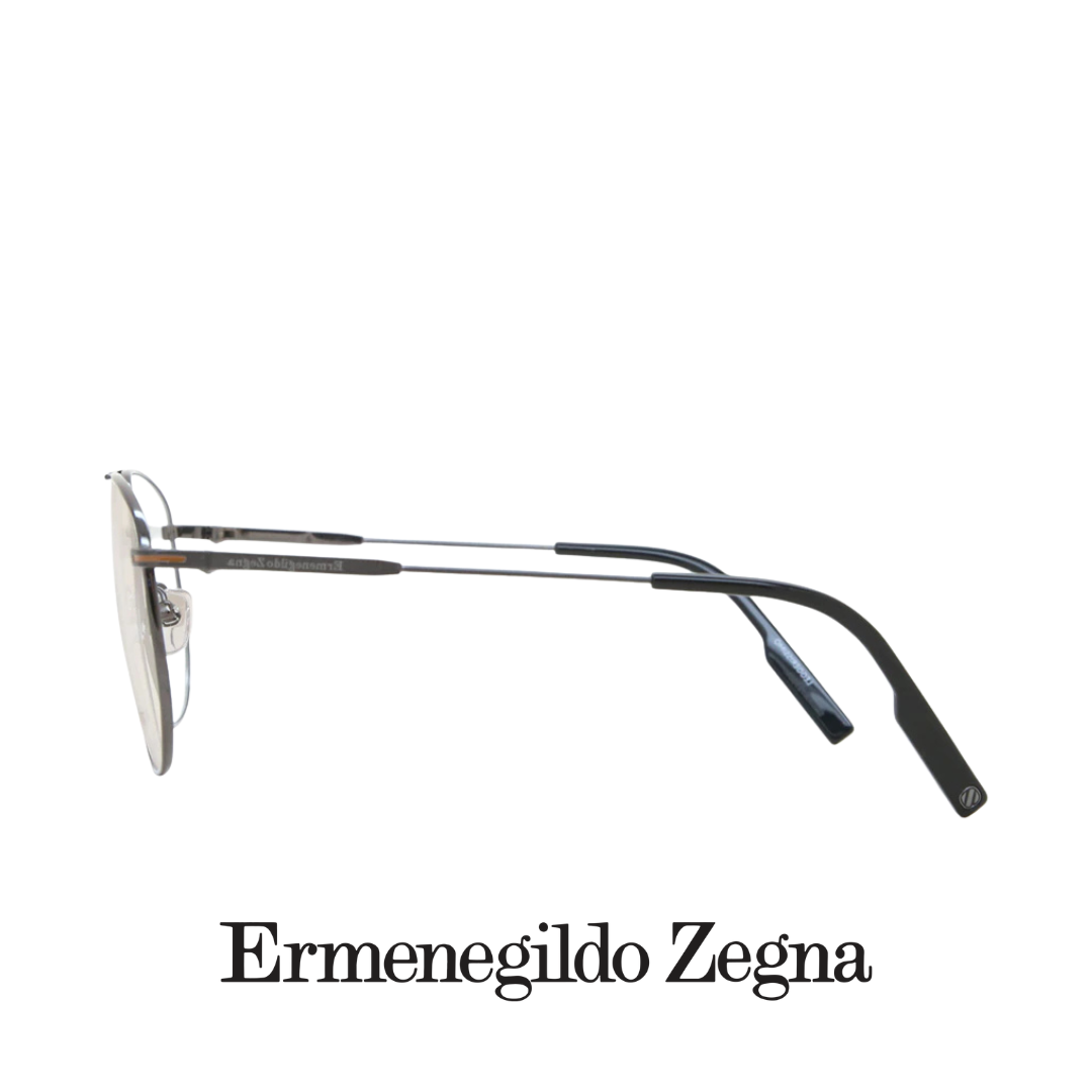 Ermenegildo Zegna Eyewear - Aviator Rectangle XL - Titanium - Dark Grey