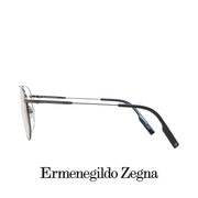 Ermenegildo Zegna Eyewear - Aviator Rectangle XL - Titanium - Dark Grey