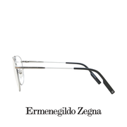 Ermenegildo Zegna Eyewear - Aviator Rectangle XL - Titanium - Silver