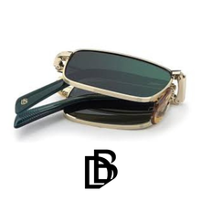 David Beckham - Folding - Origami -Rectangular - Green / Gold