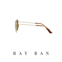 Ray Ban - Unisex -Titanium - Demigloss brushed gold / Polar blue mirror gold