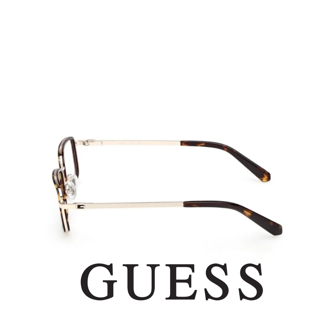 Guess Eyewear - Rectangle - Dark Havana with Gold