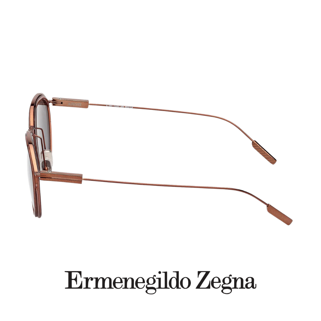 Ermenegildo Zegna - Round - Shiny / Light / Brown