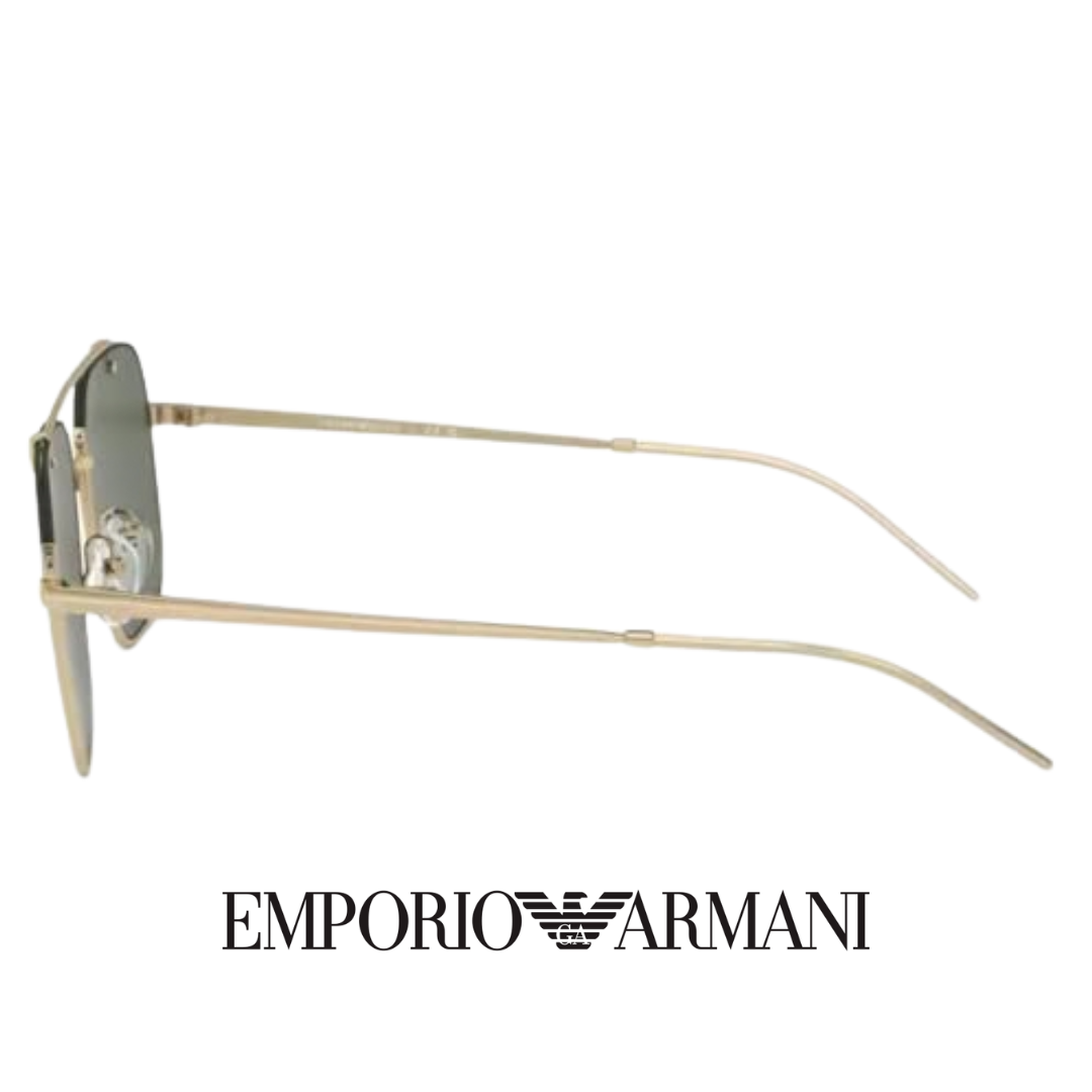 Emporio Armani - Square / Rectangular / Semi  / Rimless - Shiny / Pale / Gold