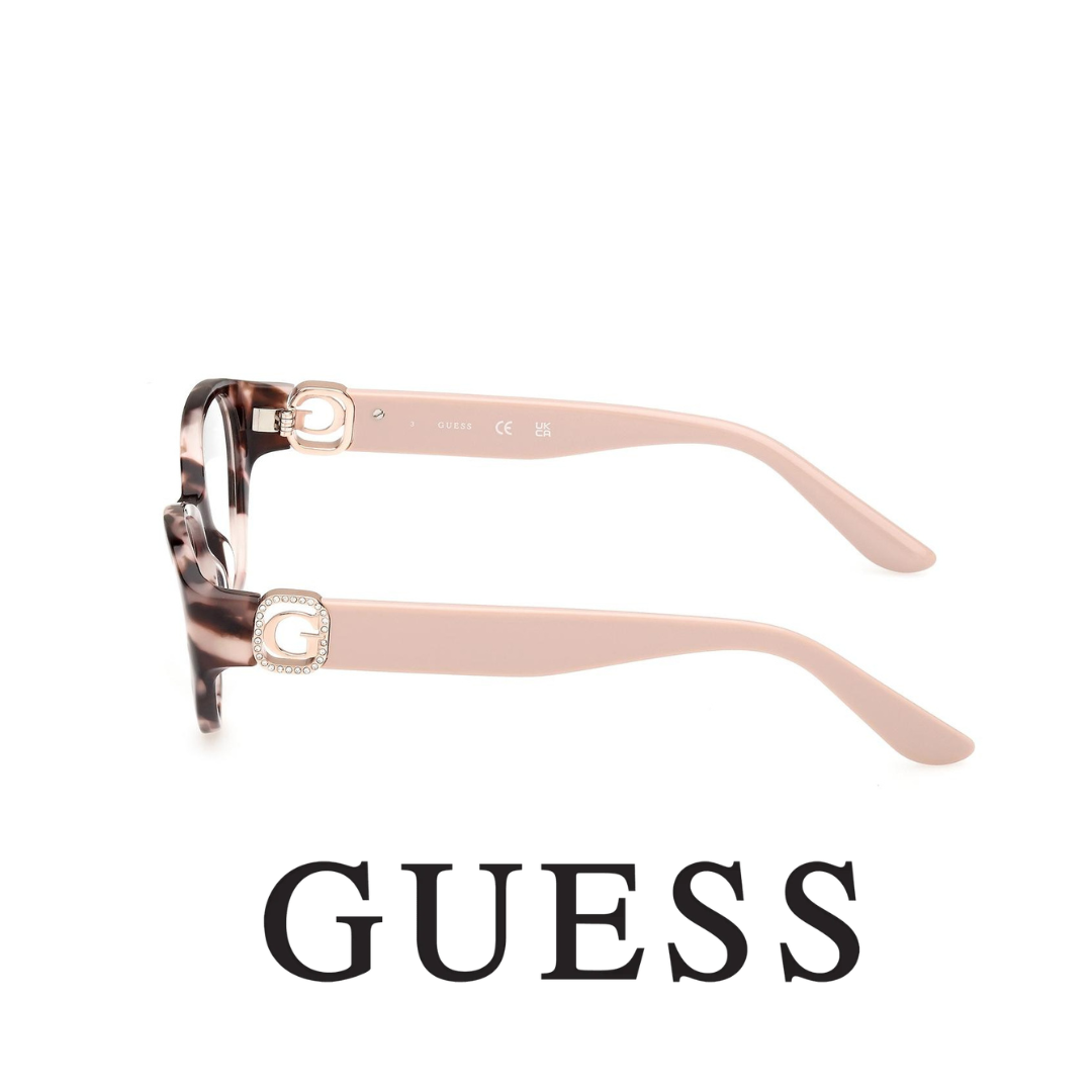 Guess Eyewear - Cat Eye - Dark Havana and Nude