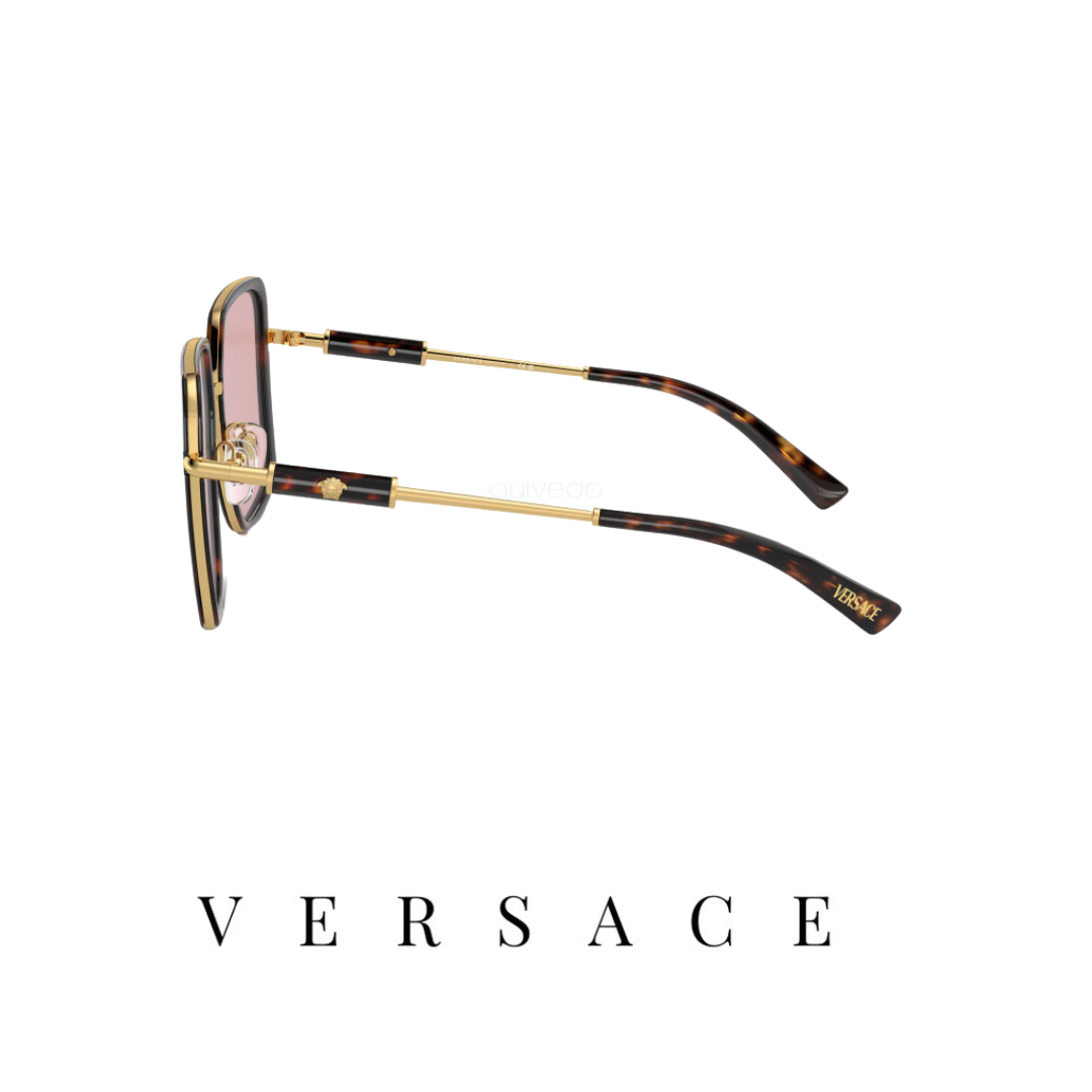 Versace - Square - Transparent Brown/Brown Gradient