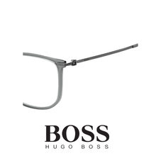 Hugo Boss Eyewear - Rectangle - Titanium Temple - Grey Dark Ruthenium