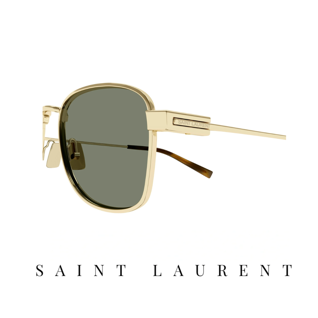 Saint Laurent - Rectangle / Square - Shiny / Gold
