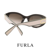 Furla - Cat Eye - Oval - Shiny / Dark / Brown /Pink Temples