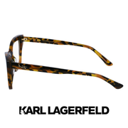 Karl Lagerfeld - Cat Eye - Striped / Tobacco