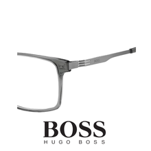 Hugo Boss Eyewear - Rectangle - Titanium Temple -  Transparent Grey