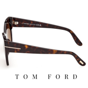 Tom Ford - Joni -02 - Butterfly - Soft Cat Eye - Dark / Havana