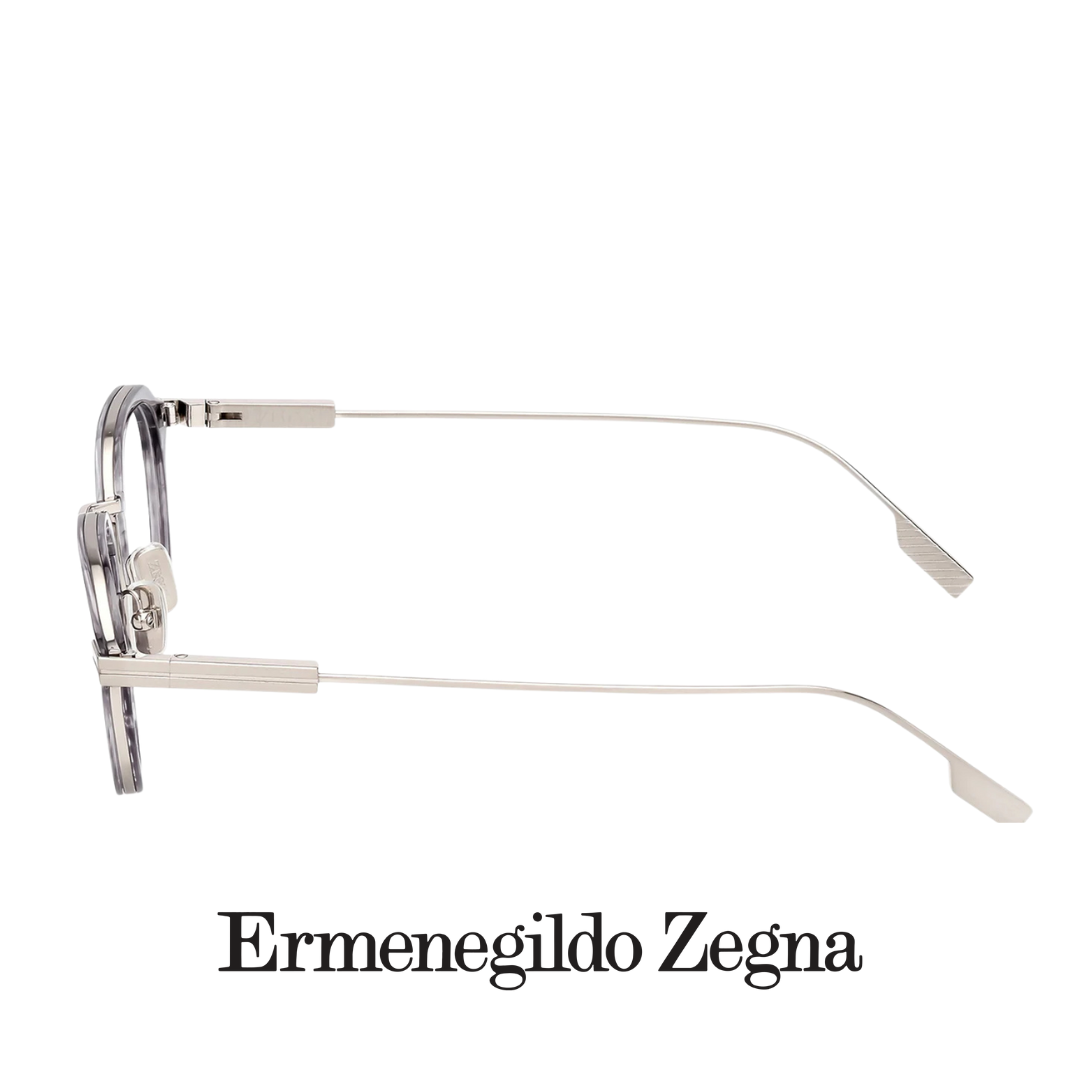 Ermenegildo Zegna Eyewear - Round Square - Shiny Grey