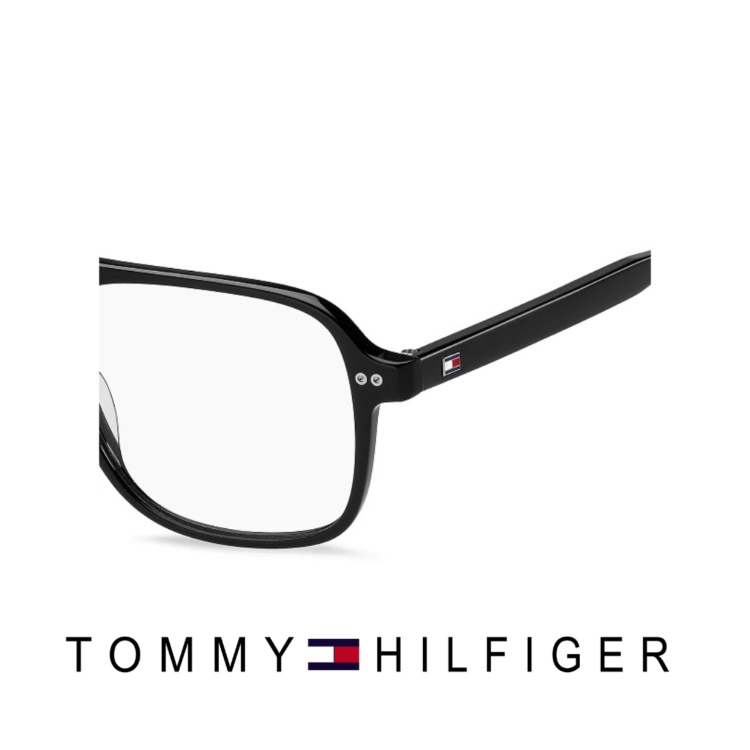 Tommy Hilfiger Eyewear - Double Bridge - Square - Black