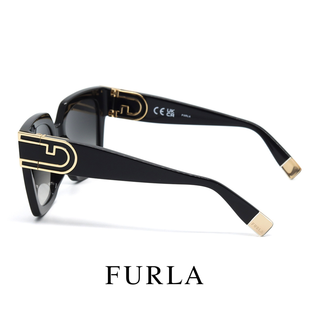 Furla - Square / Rectangular / Full Rim - Shiny / Black