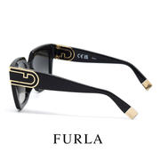 Furla - Square / Rectangular / Full Rim - Shiny / Black