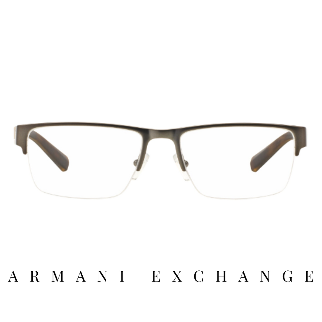 Armani Exchange Eyewear - Semi-Rimless - Gunmetal Mat/Havana