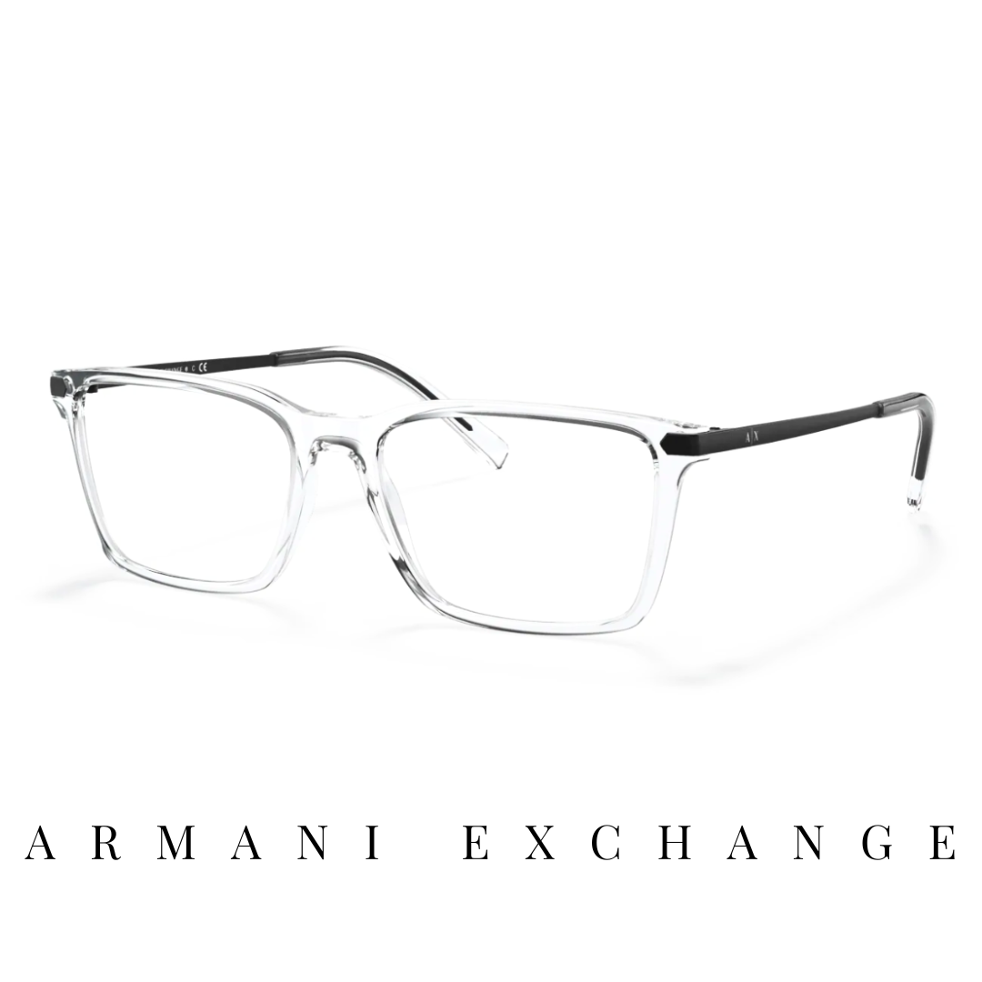 Armani Exchange Eyewear - Square - Transparent/Black