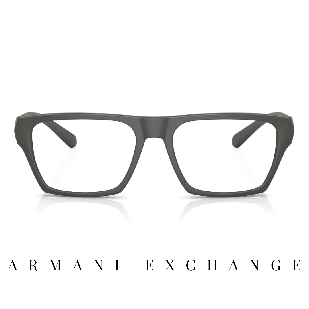Armani Exchange Eyewear - Square - Dark Green Mat